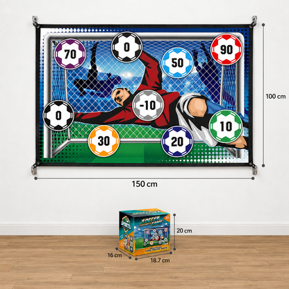 Klebrige Fußball-Zielwand – Trainings- und Spielset für drinnen und drauße