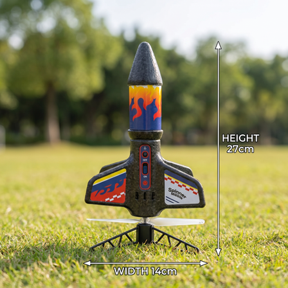 Kids Rocket Launcher with Parachute – Motorized Toy Rocket for Outdoor Adventures