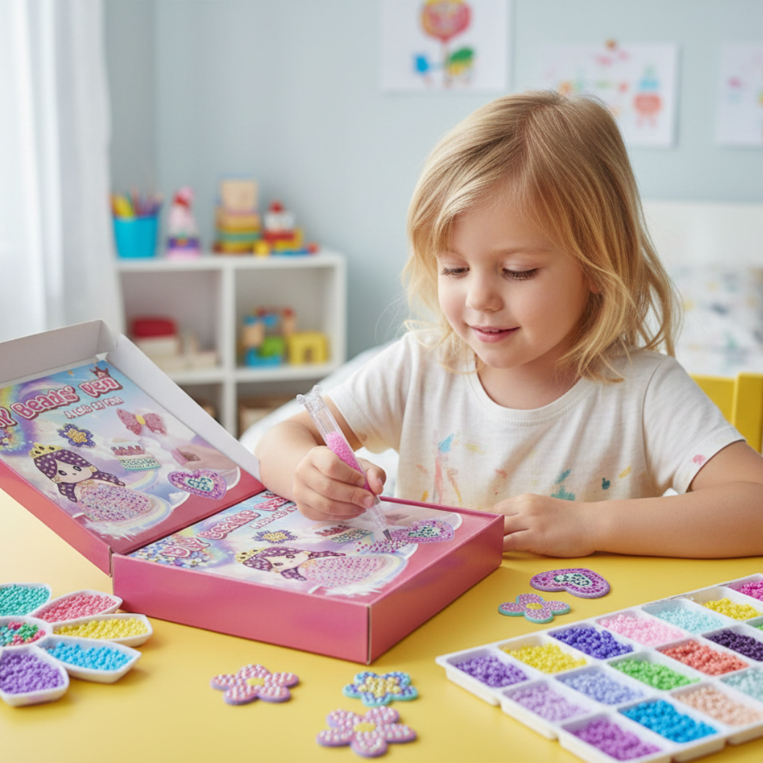 Zauberhafte Perlenmalerei – DIY Set für Kinder