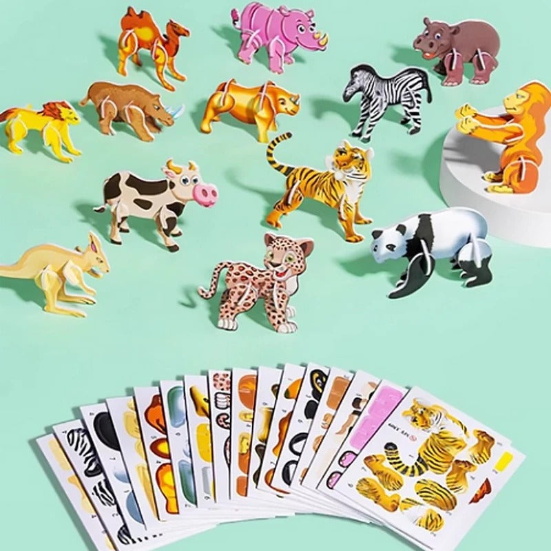 3D Cartoon Puzzle Set für Kinder