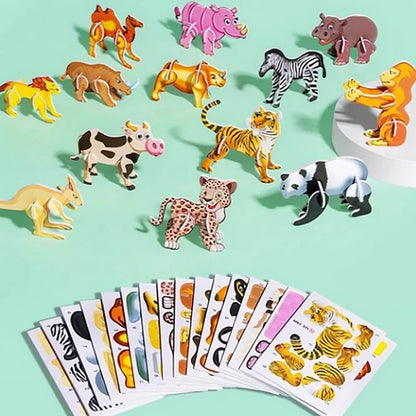 3D Cartoon Puzzle Set für Kinder
