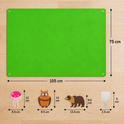 Kreatives Filz-Geschichtenboard