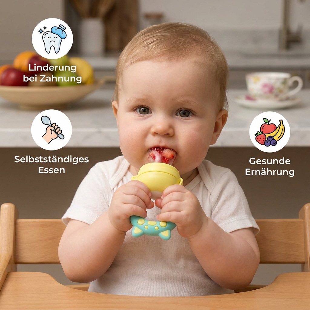 Fruchtsauger für Babys – ideal beim Zahnen