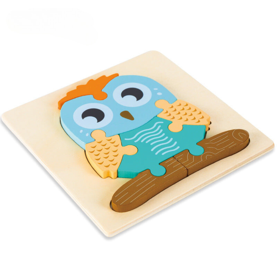 Kinderpuzzle mit Tieren und Fahrzeugen
