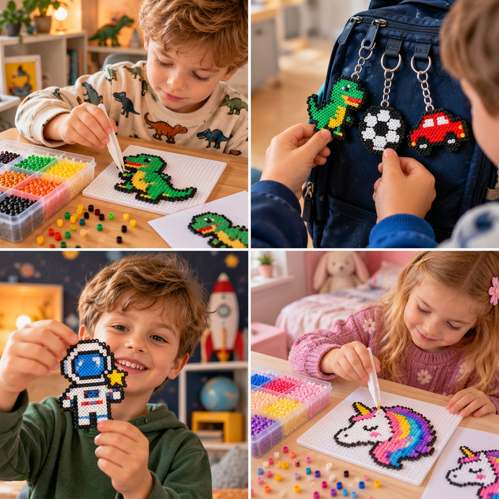 Premium-Bügelperlen-Set mit Bastelwerkzeugen – DIY-Kunst- & Bastelset