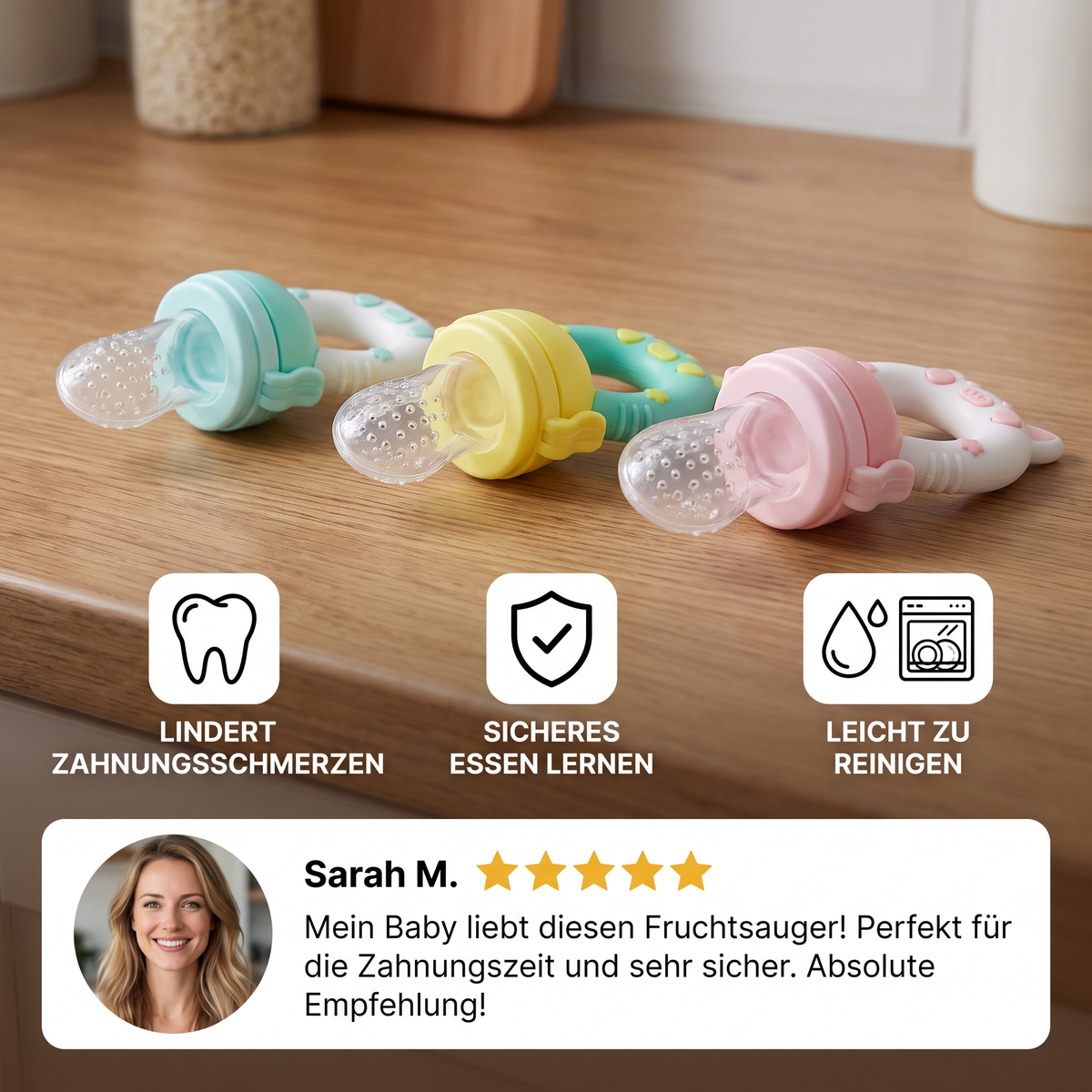 Fruchtsauger für Babys – ideal beim Zahnen