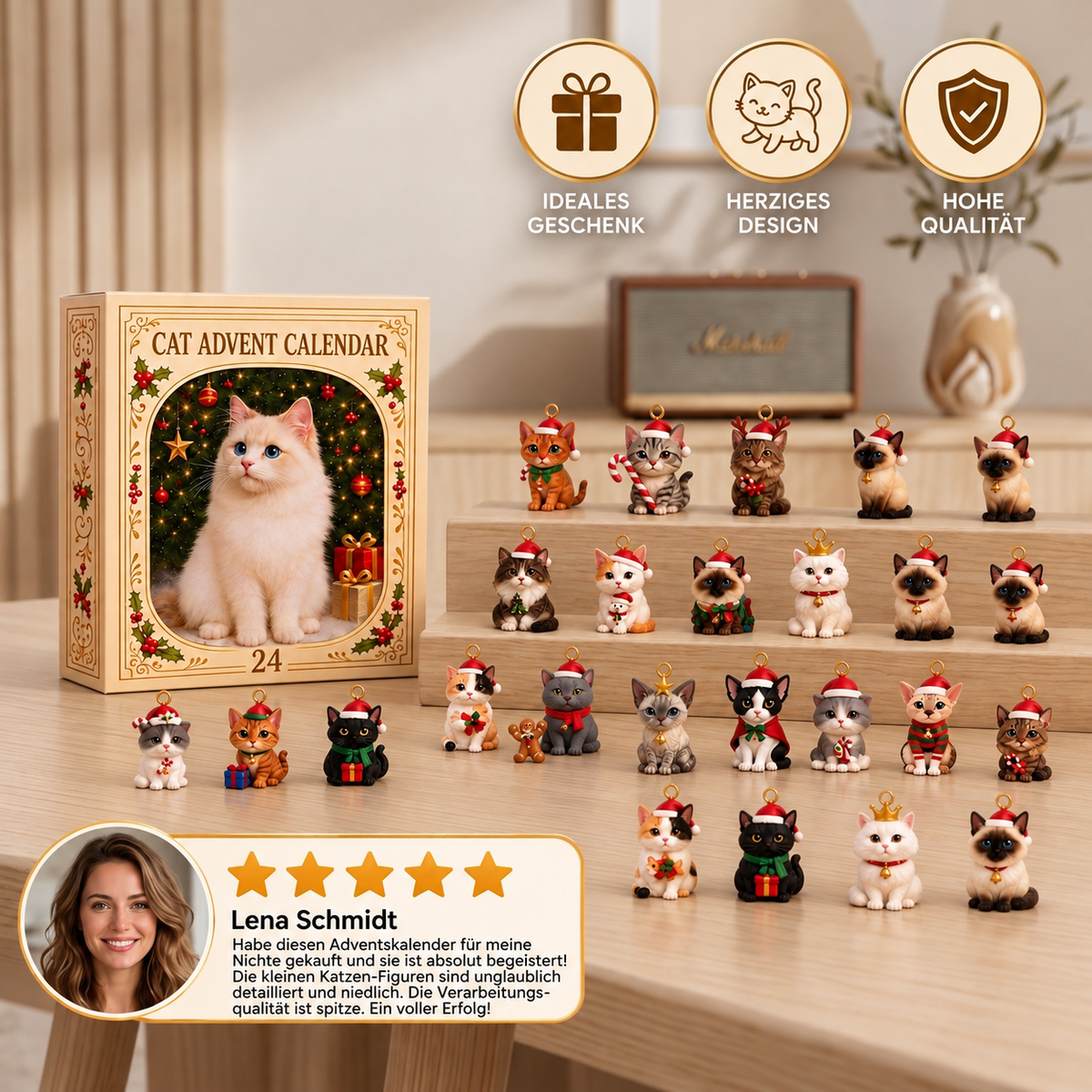 24-Day Christmas Cat Advent Calendar
