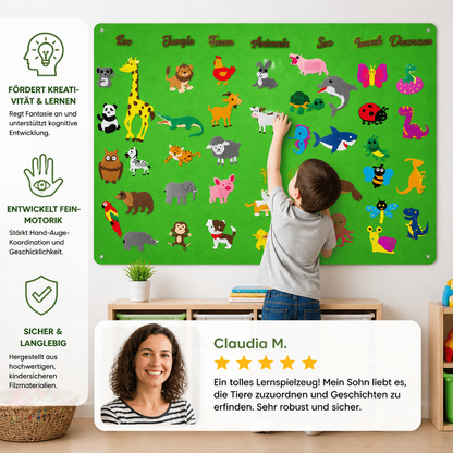 Kreatives Filz-Geschichtenboard