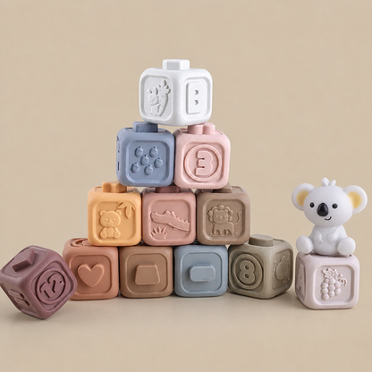 Sensorische Stapelbausteine für Babys