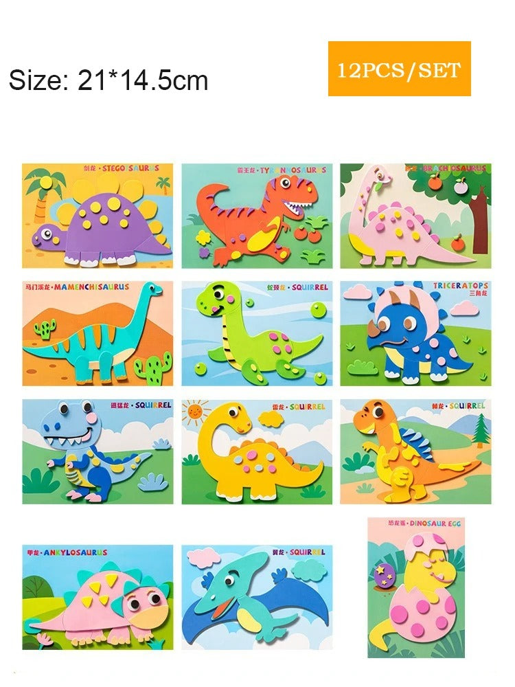 Kreatives Sticker Bastel Set für Kinder