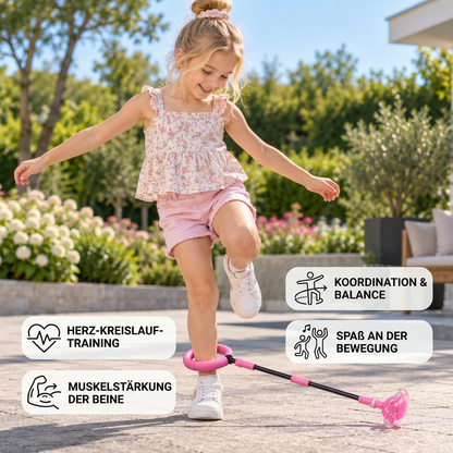 3-in-1 LED-Springball mit Sprungzähler & Timer für Kinder