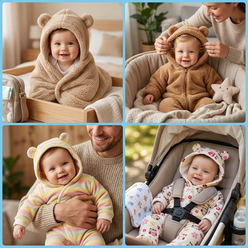 Baby-Bärenanzug für 0–6 Monate