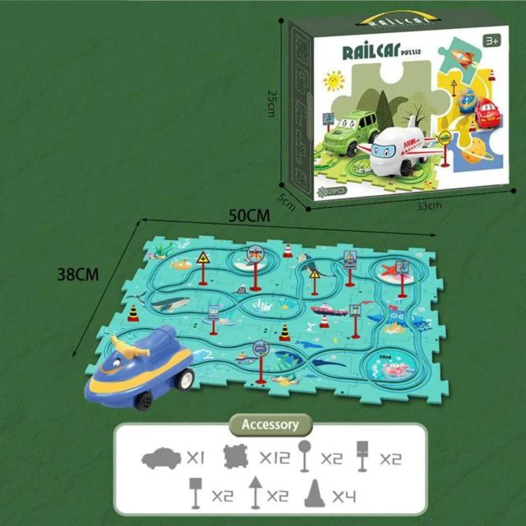 PuzzleTrack – Elektrische Puzzle-Rennstrecke