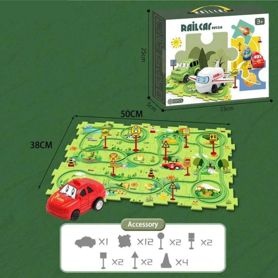 PuzzleTrack – Elektrische Puzzle-Rennstrecke