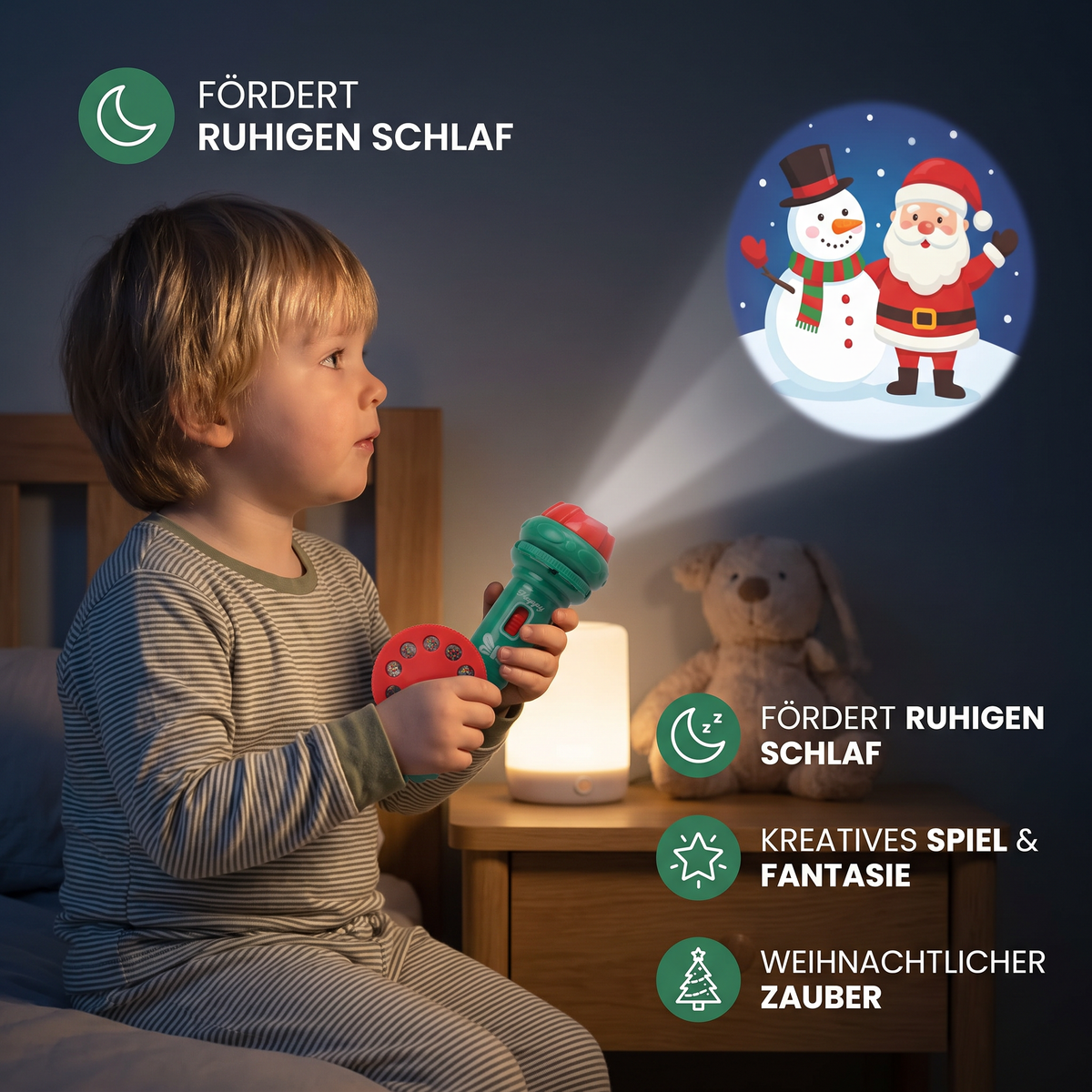 Magische Nachtprojektor-Taschenlampe